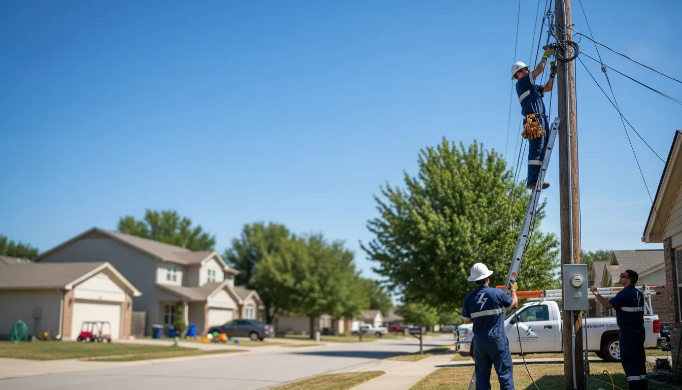 Residential electrician providing installation services in Turin, GA